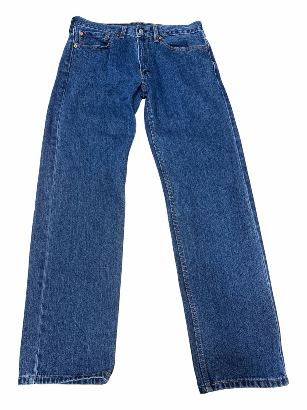 Levi’s 505 Regular Fit Jeans Men’s W34 L32 Blue Straight Leg Denim Classic